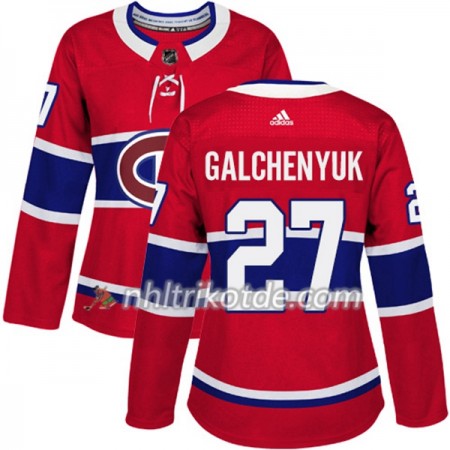 Montreal Canadiens Trikot Alex Galchenyuk 27 Adidas 2017-2018 Rot Authentic - Dame
